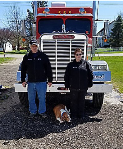 Jerry & Bonnie with Freightliner
