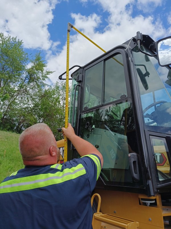 Tim Stone Checking Truck Trailer & Load Height